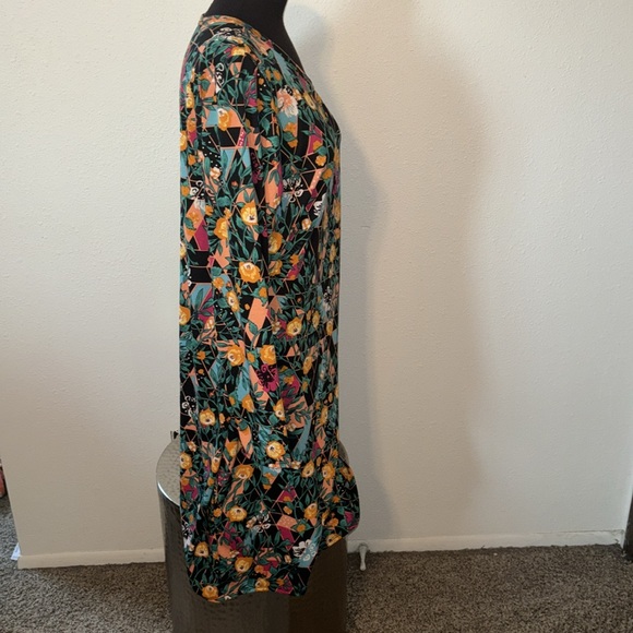 LulaRoe Debbie Floral Print Dress size 3X NWT - Picture 4 of 9